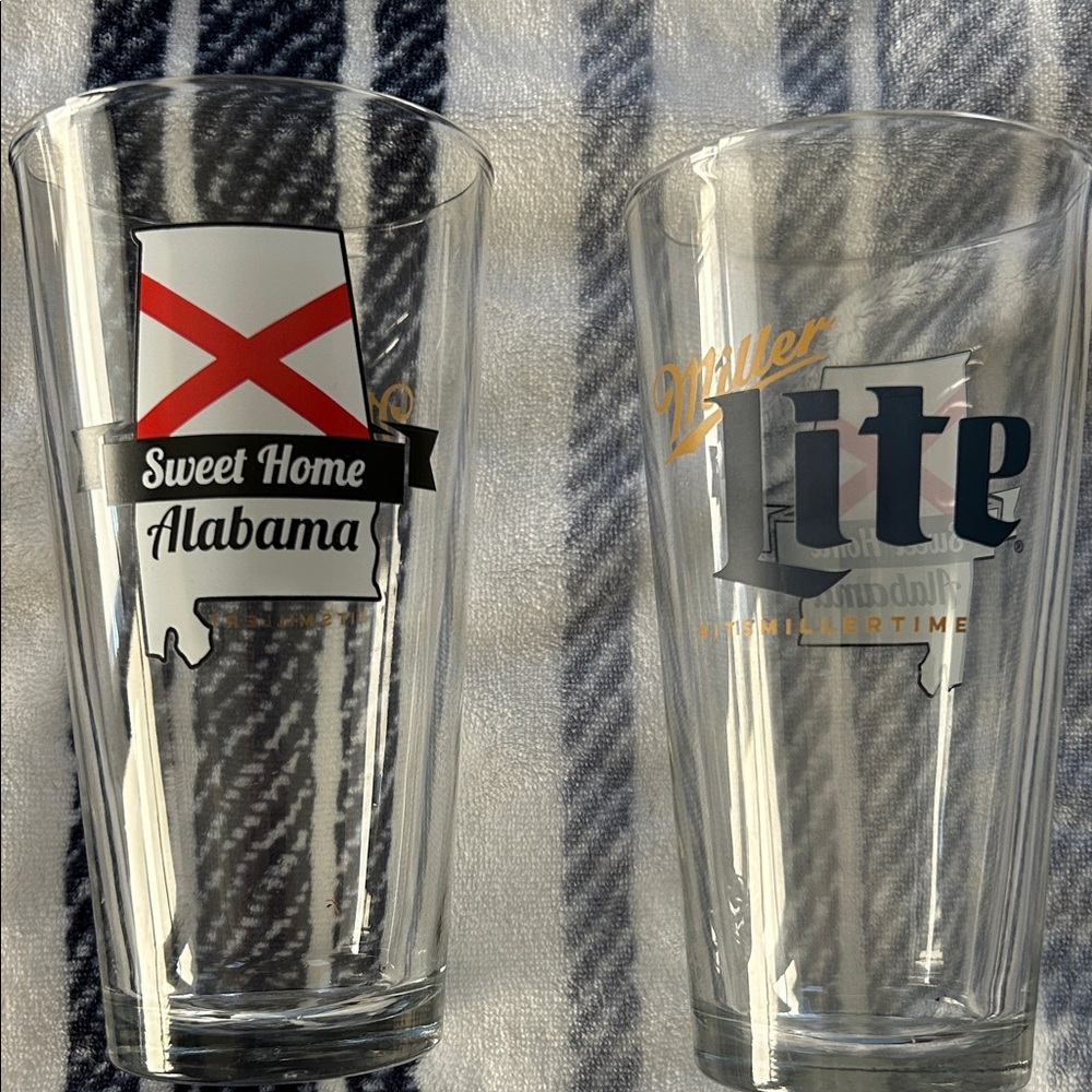 Alabama Pint Glass Set of 2